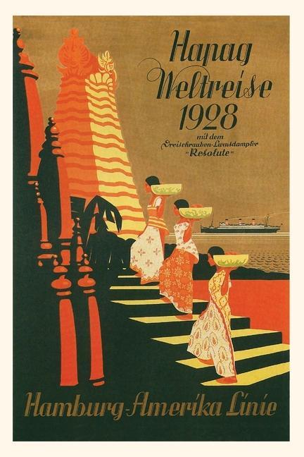 Vintage Journal HAPAG World Cruise Travel Poster