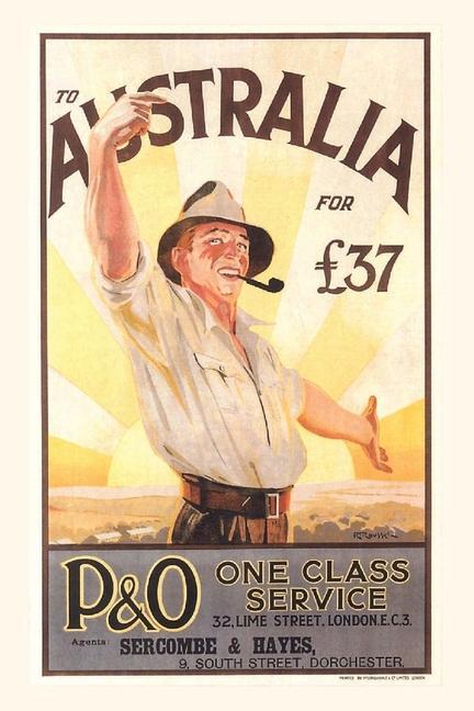 Vintage Journal Australia Travel Poster