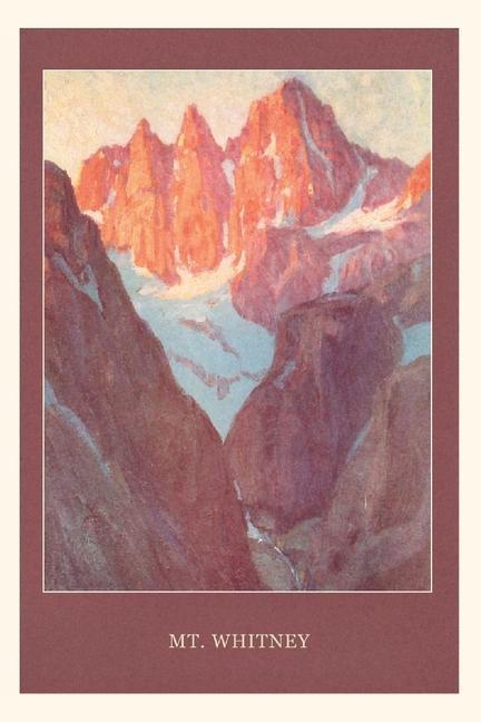 Vintage Journal California Mt. Whitney Travel Poster