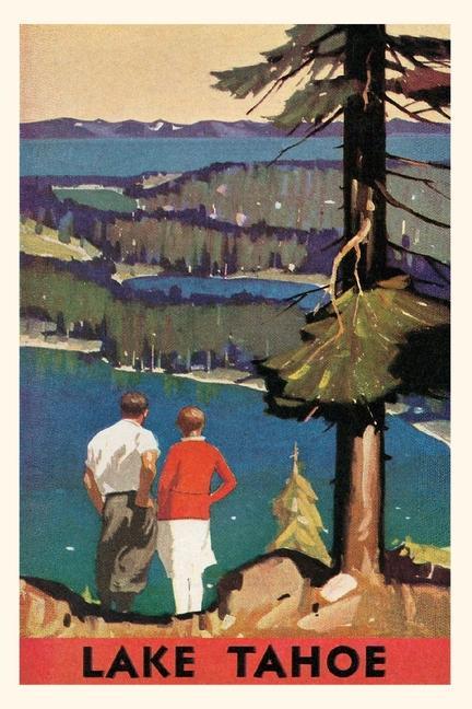Vintage Journal California Travel Poster for Lake Tahoe