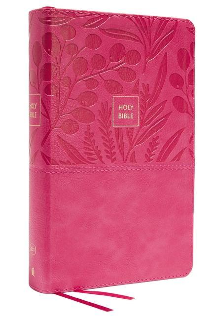 KJV Holy Bible: Large Print Single-Column with 43000 End-Of-Verse Cross References Pink Leathersoft Personal Size Red Letter Comfort Print: King James Version