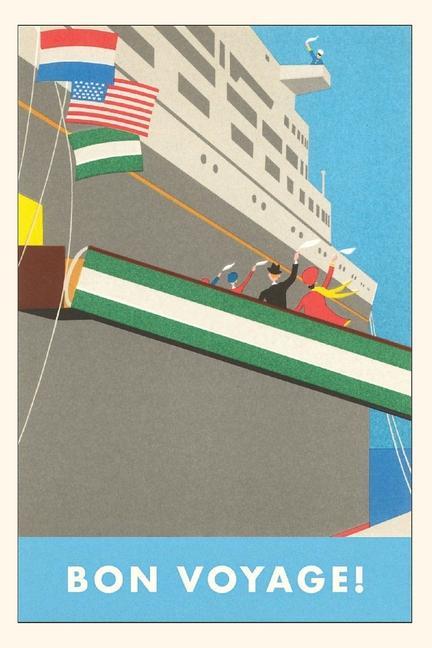Vintage Journal Boarding the Cruise Travel Poster