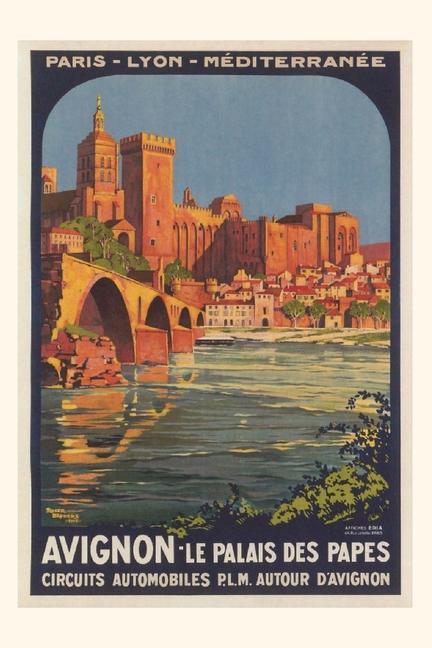 Vintage Journal Avignon Travel Poster