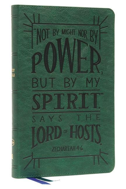 Nkjv Thinline Youth Edition Bible Verse Art Cover Collection Leathersoft Green Red Letter Comfort Print