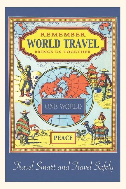 Vintage Journal International Sights Travel Poster