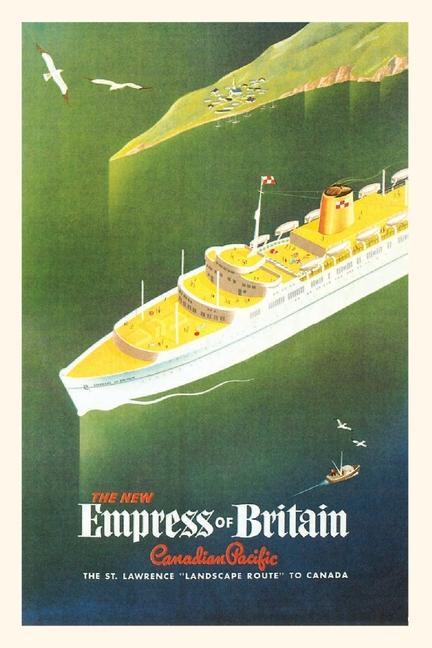 Vintage Journal Empress of Britain Travel Poster