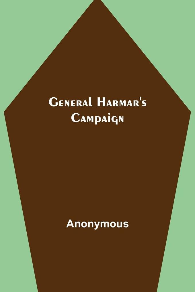 General Harmar's Campaign