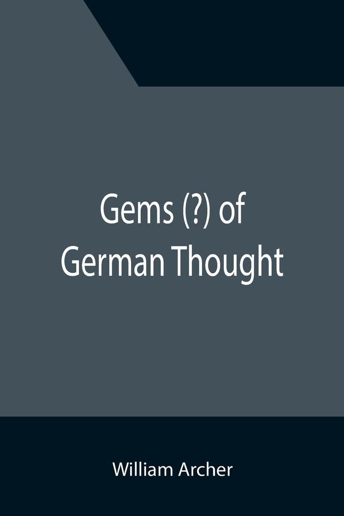 Image of Gems (?) of German Thought