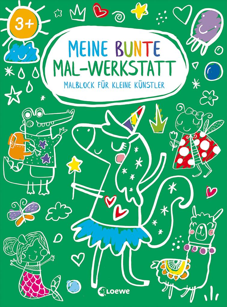 Image of Meine bunte Mal-Werkstatt - Malblock für kleine Künstler - Einhorn