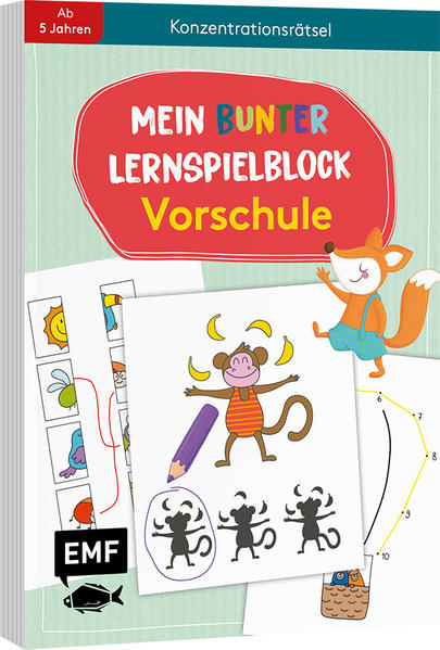 Image of Mein bunter Lernspielblock - Vorschule: Konzentrationsrätsel