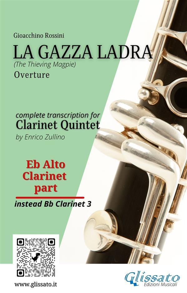 Alto Clarinet part of La Gazza Ladra overture for Clarinet Quintet