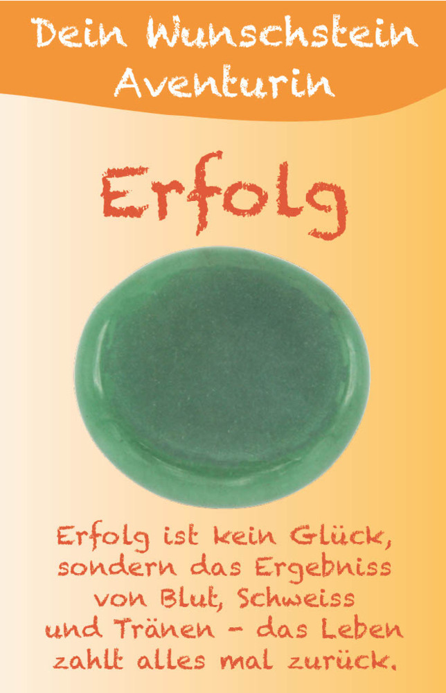 Dein Wunschstein Aventurin - Erfolg