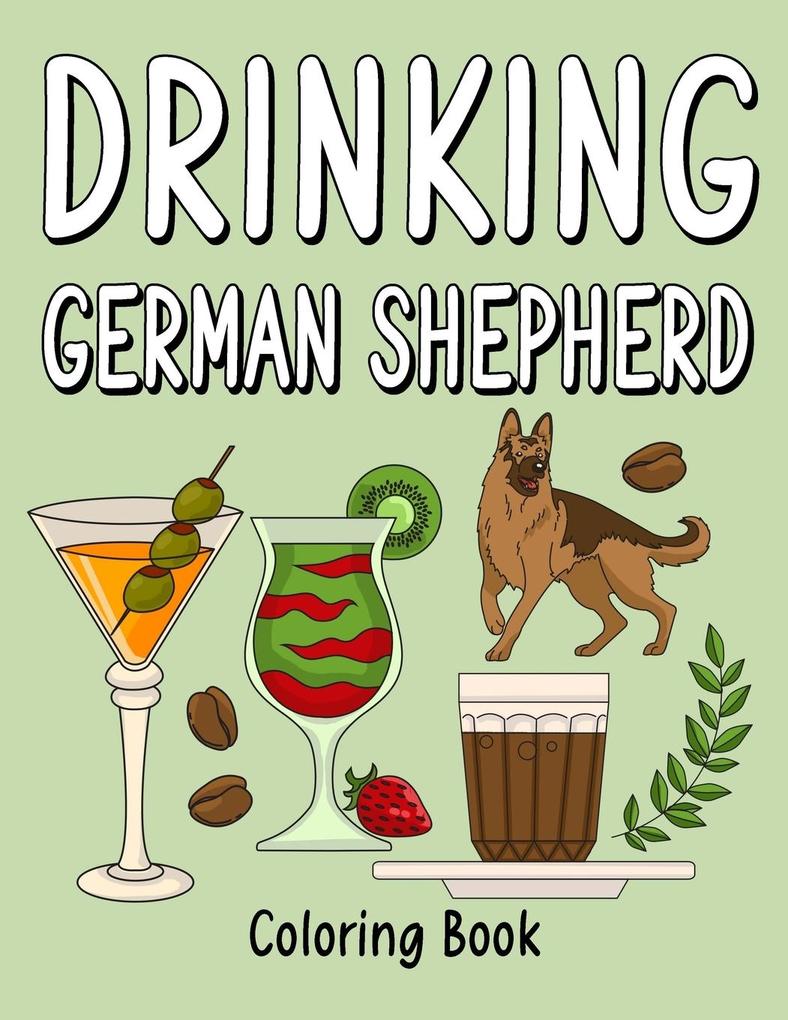 Drinking German Shepherd