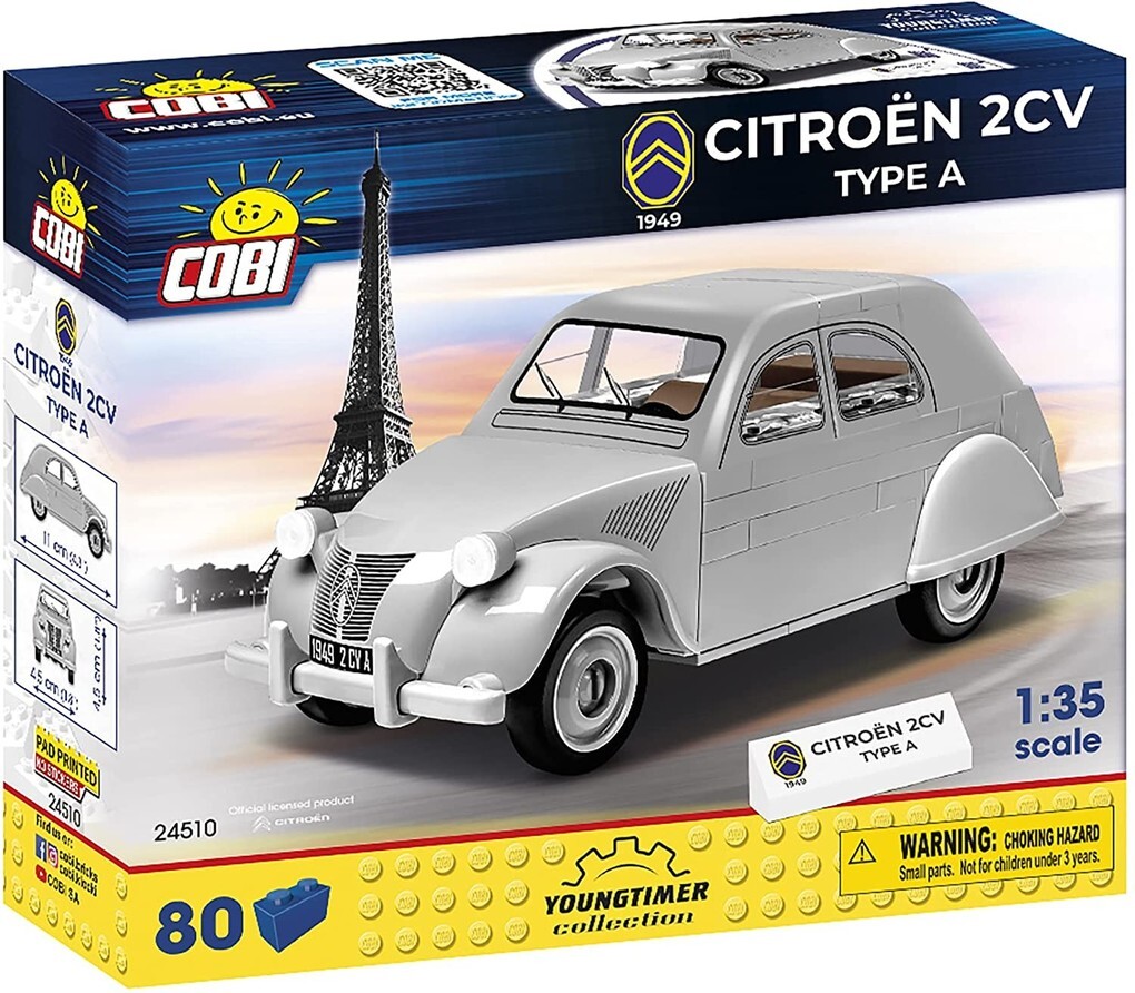 Image of COBI 24510 - Youngtimer Collection Citroen 2CV Type A Kult-Modell Bauset