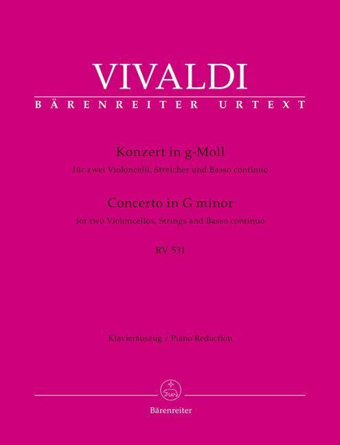 Konzert für zwei Violoncelli Streicher und Basso continuo g-Moll RV 531