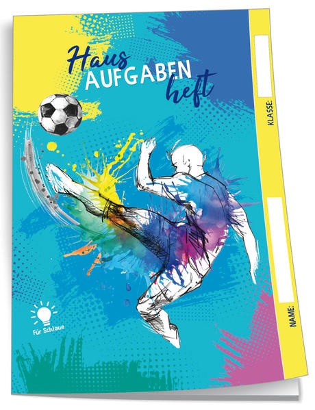 Image of Hausaufgabenheft A5 für Schlaue Motiv Fussballer