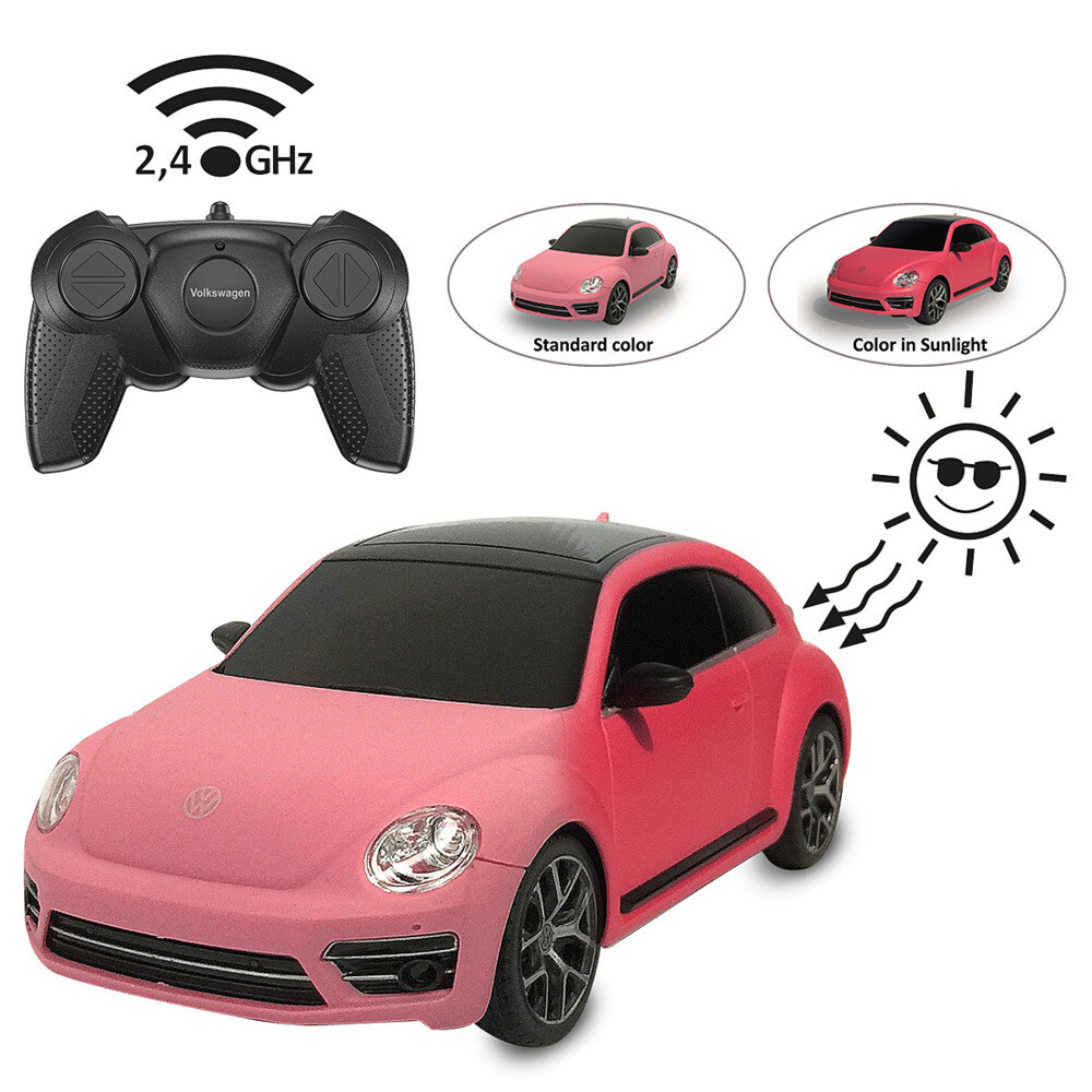 Image of Jamara VW New Beetle 1:24 pink/rot 24GHz
