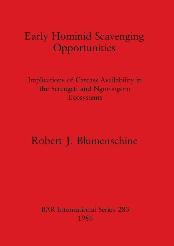 Early Hominid Scavenging Opportunities