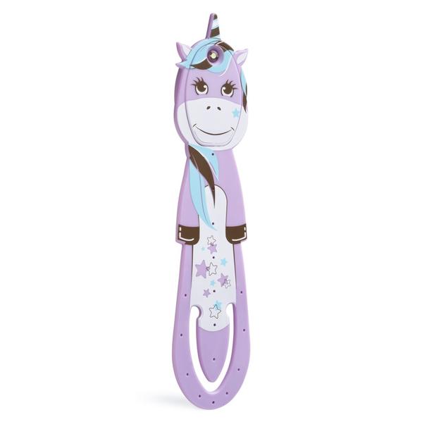 Bookchair Vertrieb Flexilight Pals Leselicht (Einhorn) - Lila - 2 In 1 Leselampe & Lesezeichen - Led Leselicht - Geschenk Für Leser Buchliebhaber - Deutsche Ausgabe