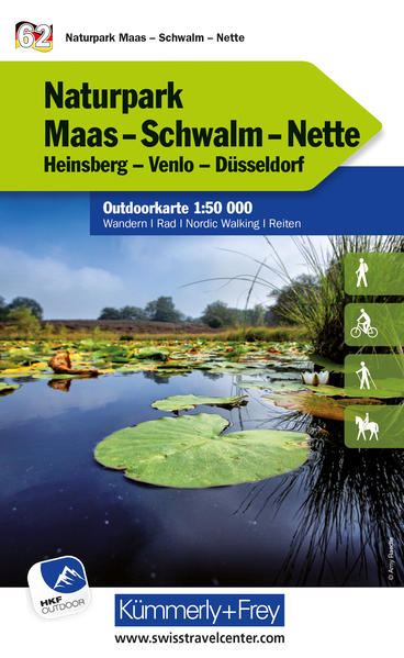 Naturpark Maas - Schwalm - Nette Heinsberg Venlo Düsseldorf Nr. 62 Outdoorkarte Deutschland 1:50 000