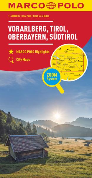 MARCO POLO Regionalkarte Österreich 03 Vorarlberg Tirol 1:200.000