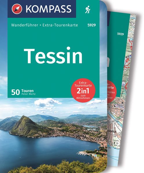 Kompass Karten GmbH Kompass Wanderführer Tessin 50 Touren Mit Extra-Tourenkarte