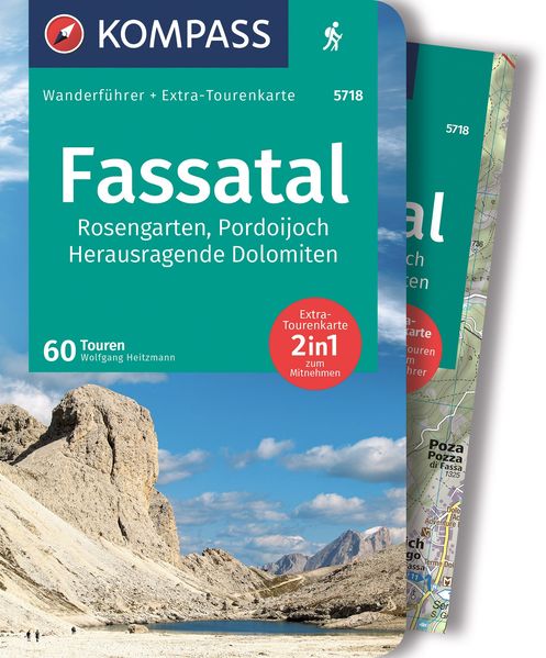 Kompass Karten GmbH Kompass Wanderführer Fassatal Rosengarten 60 Touren Mit Extra-Tourenkarte