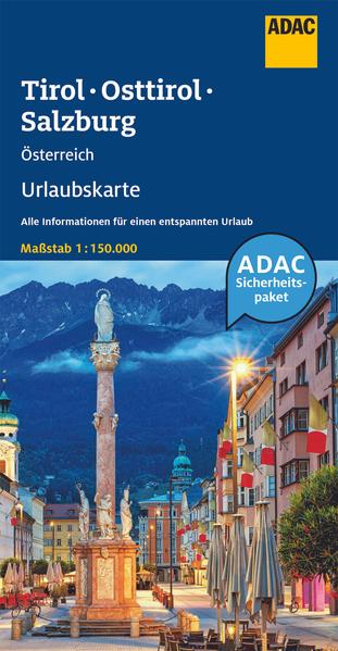ADAC Urlaubskarte Österreich 05 Tirol Osttirol Salzburg 1:150.000