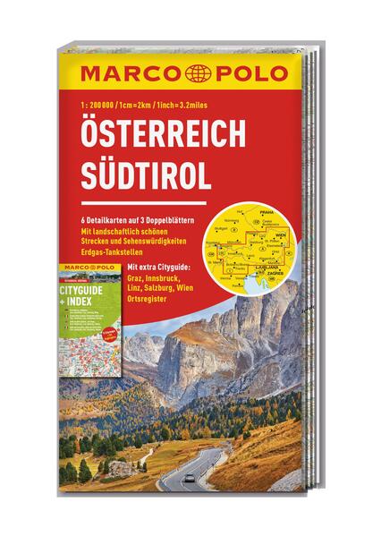 MARCO POLO Regionalkarte Österreich Südtirol 1:200.000