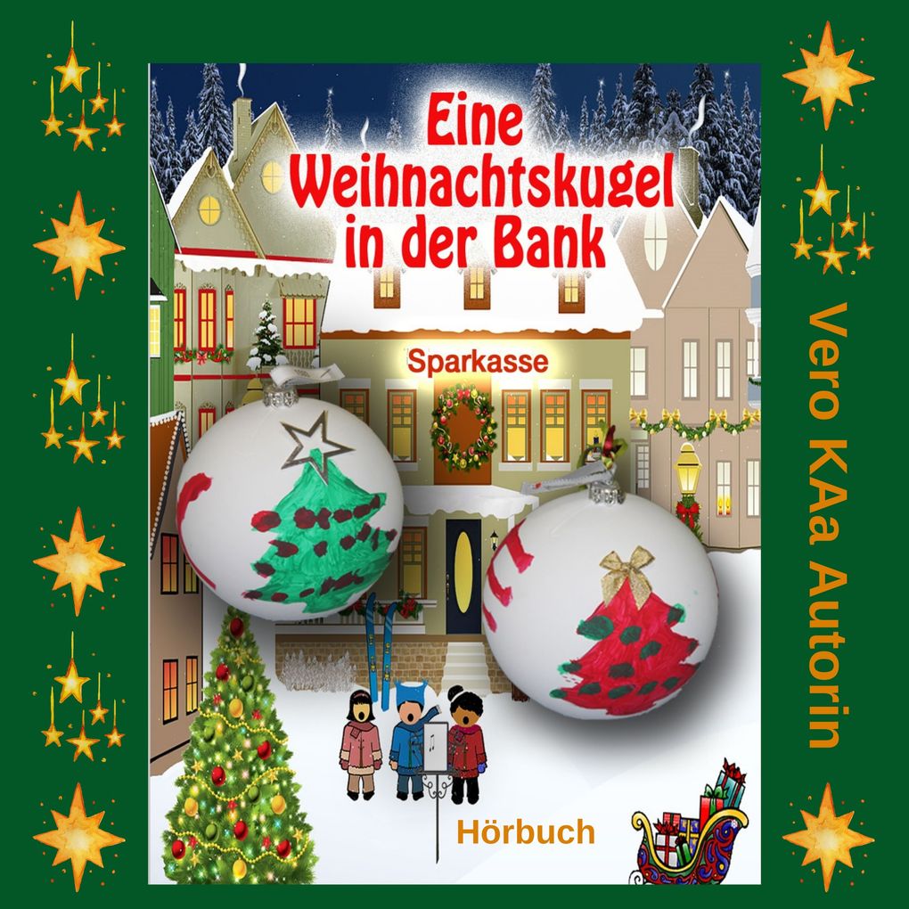 Eine Weihnachtskugel in der Bank