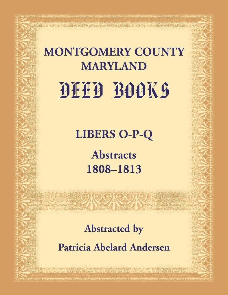 Montgomery County Maryland Deed Books