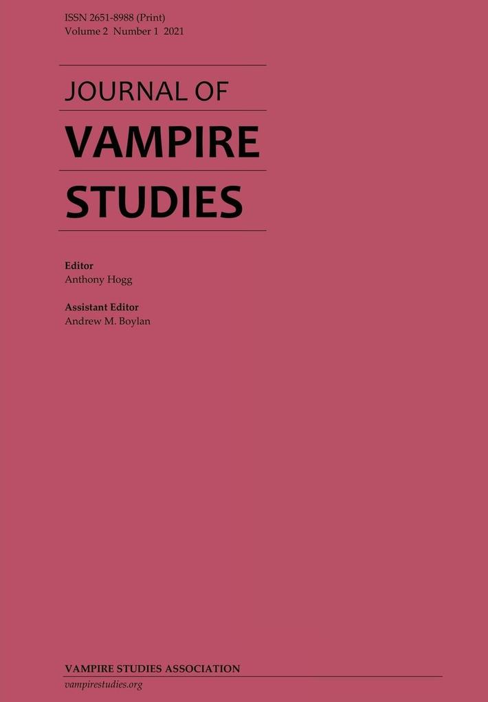 Image of Journal of Vampire Studies