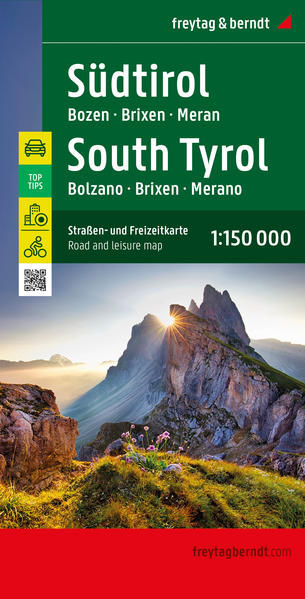 Südtirol Straßen- und Freizeitkarte 1:150.000 freytag & berndt