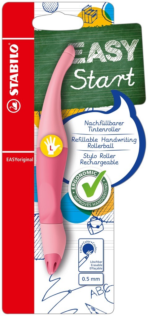 STABILO Tintenroller EASYoriginal Pastel rosiges Rouge Linkshänder