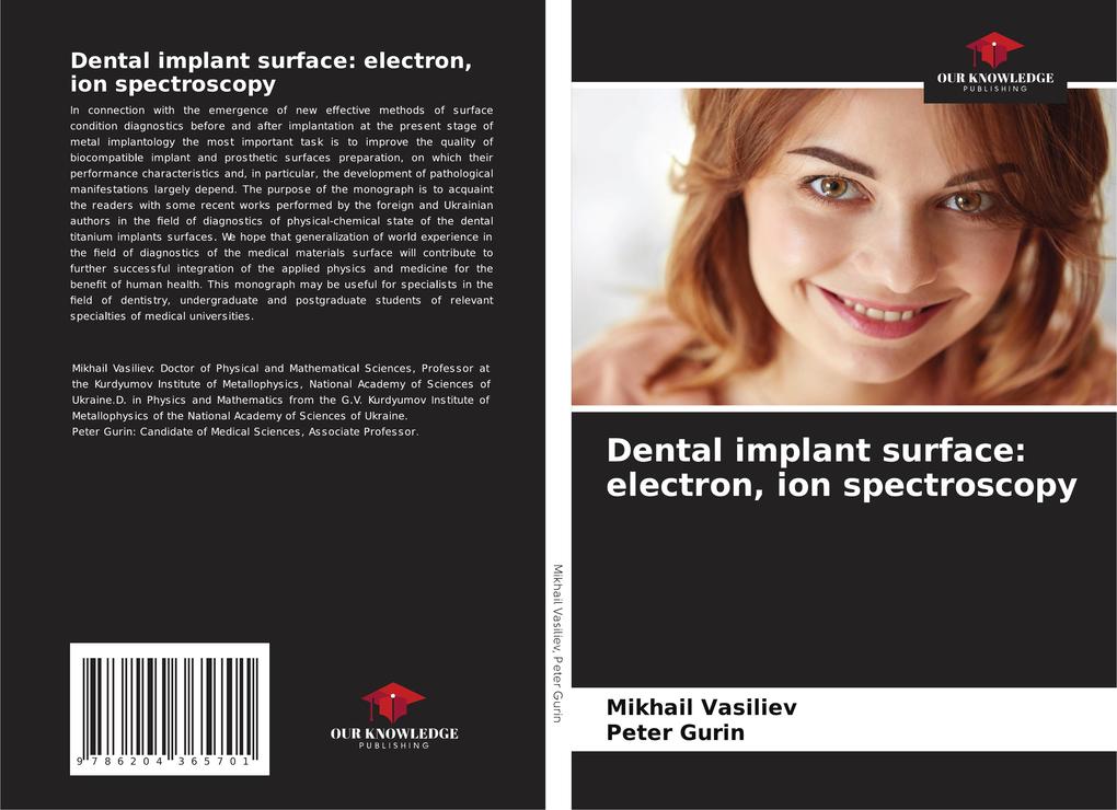 Dental implant surface: electron ion spectroscopy