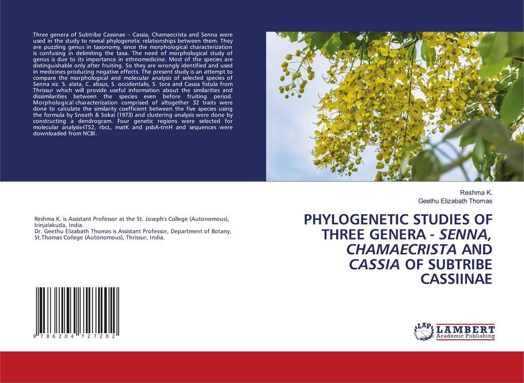 PHYLOGENETIC STUDIES OF THREE GENERA - SENNA CHAMAECRISTA AND CASSIA OF SUBTRIBE CASSIINAE