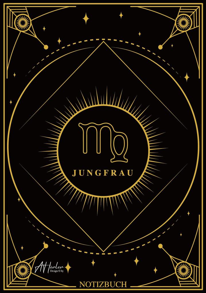 Edles Notizbuch Sternzeichen Jungfrau | Designed by Alfred Herler