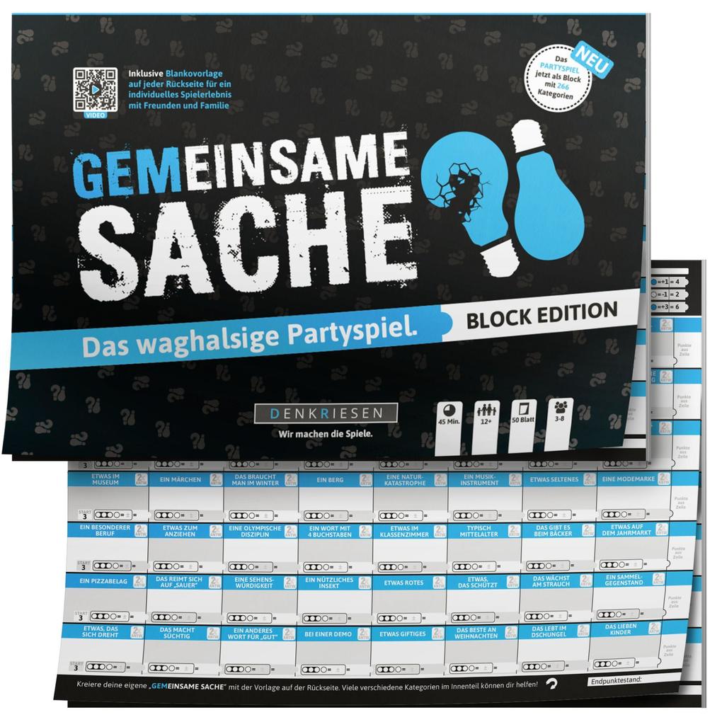 PARTYFIEBER - GEMEINSAME SACHE Block Edition 'Das waghalsige Partyspiel'