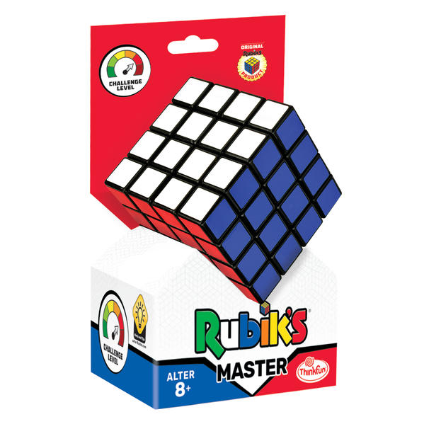 Thinkfun - 76513 - Rubik‘s Master ‘22 Zauberwürfel im 4x4 Format größere Herausforderung als der original Rubik‘s Cube 3x3 Denkspiel für Erwachsene und Kinder ab 8 Jahren