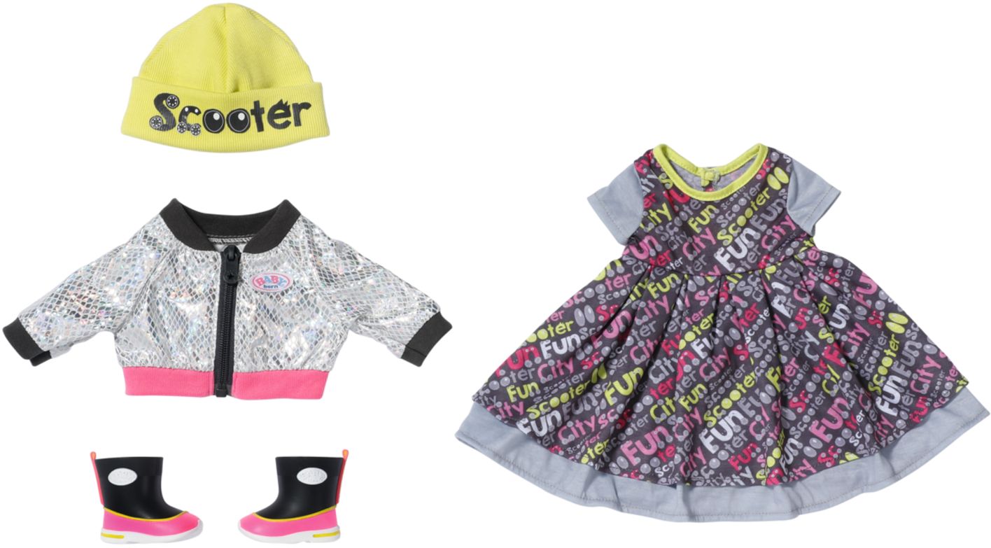 Image of BABY born® Puppenkleider-Set "City Deluxe Style", mehrfarbig