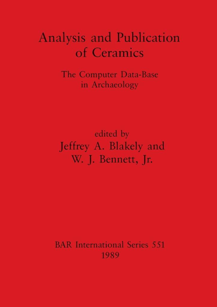 Analysis and Publication of Ceramics