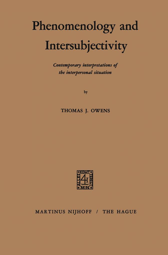 Phenomenology and Intersubjectivity - T. S. Owens