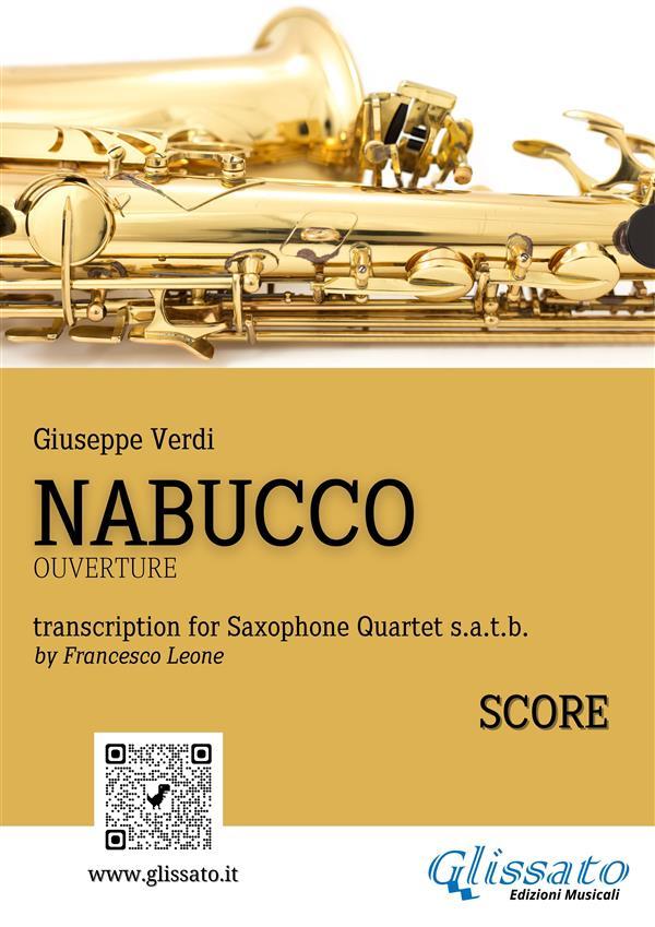 Saxophone Quartet Nabucco overture (score)