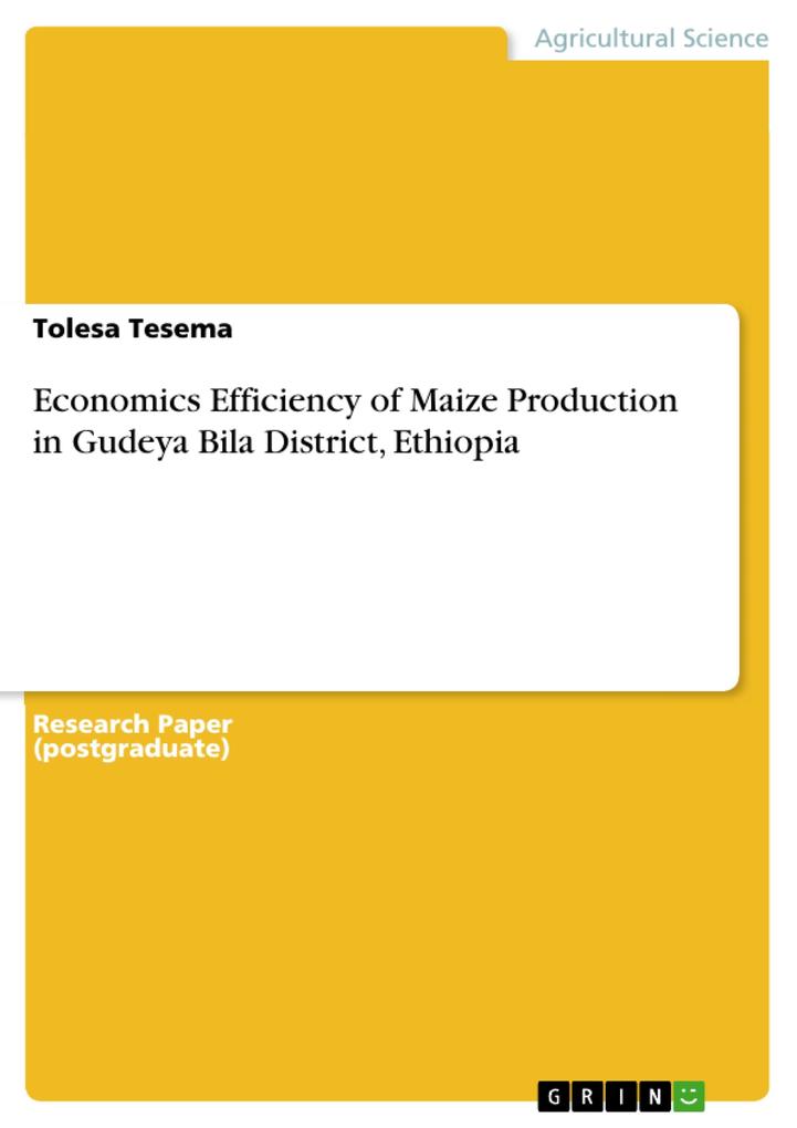 Economics Efficiency of Maize Production in Gudeya Bila District Ethiopia