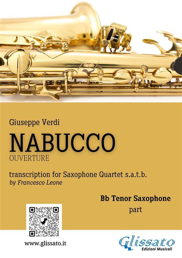 Tenor Saxophone part of Nabucco overture for Sax Quartet