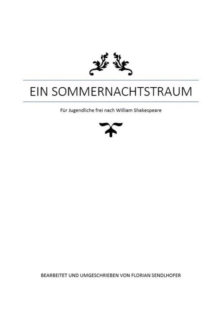 Ein Sommernachtstraum für Jugendliche umgeschrieben