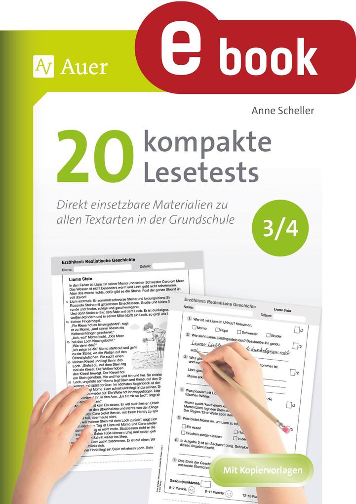 20 kompakte Lesetests für Klasse 3/4