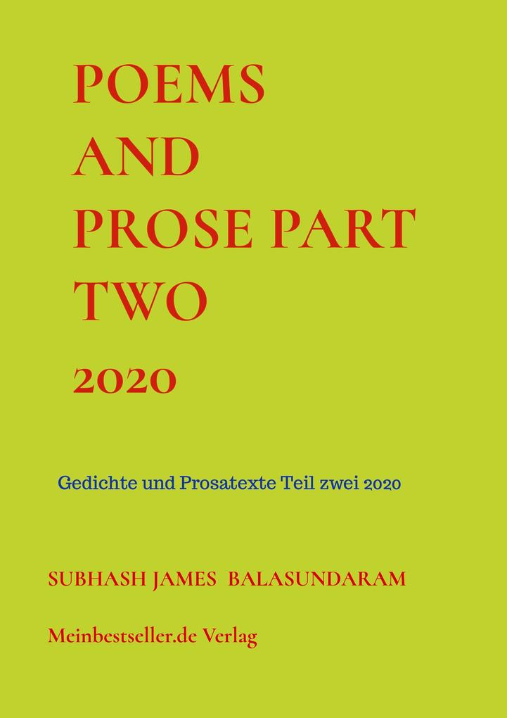 Poems and Prose Part Two 2020