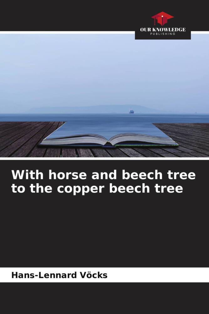 With horse and beech tree to the copper beech tree