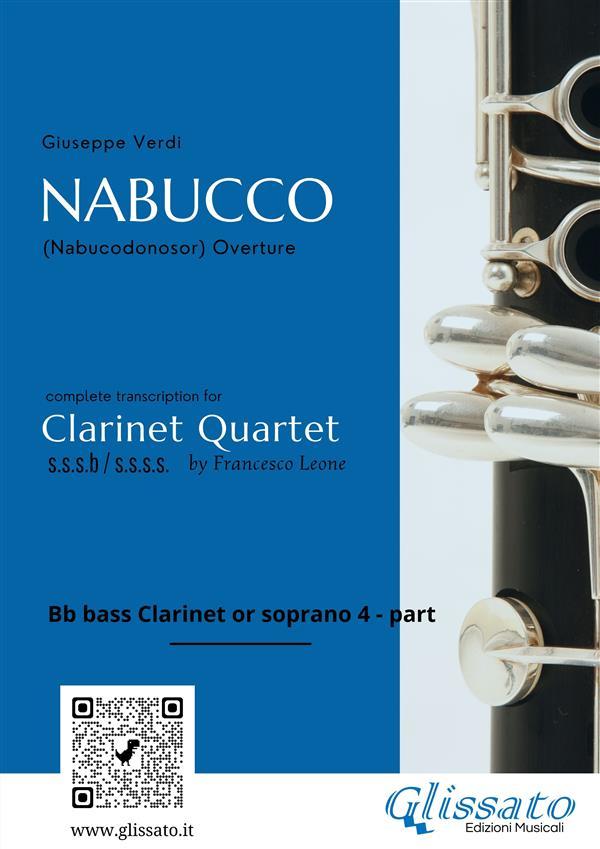 Clarinet 4/Bass part of Nabucco overture for Clarinet Quartet